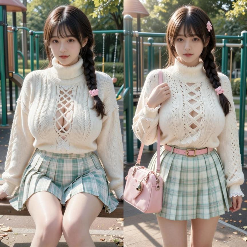 （AI绘画-NSFW）极品少女户外写真【60P+540MB】